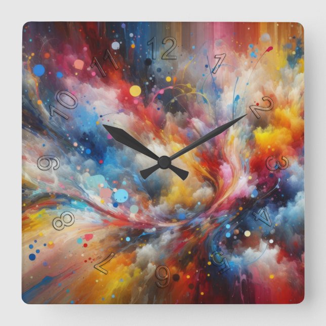 Reloj Cuadrado Universal (Anverso)