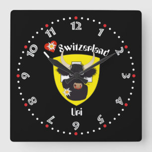 Reloj Cuadrado Uri Schweiz Suisse Svizzera Svizra Switzerland