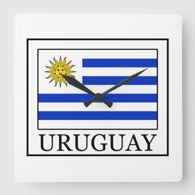 Reloj Cuadrado Uruguay (Anverso)