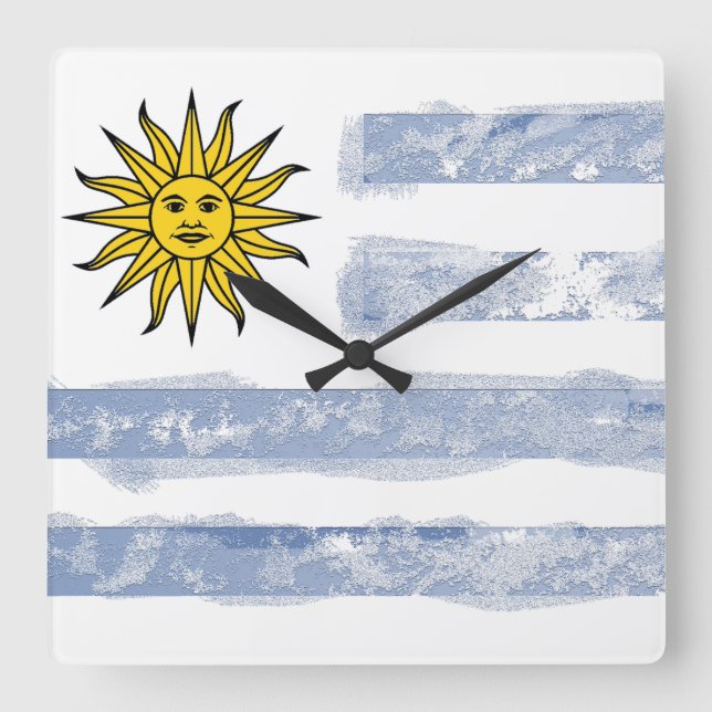 Reloj Cuadrado Uruguay (Anverso)