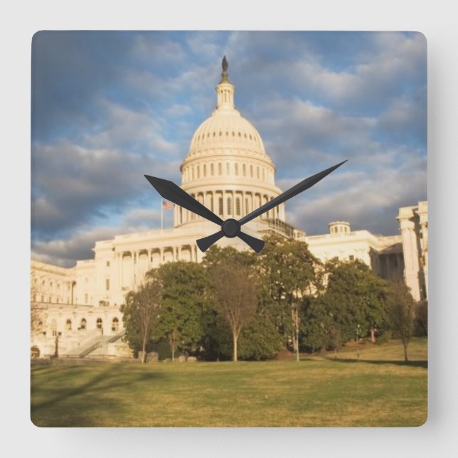 Reloj Cuadrado USA, Washington DC, Capitol building (Anverso)