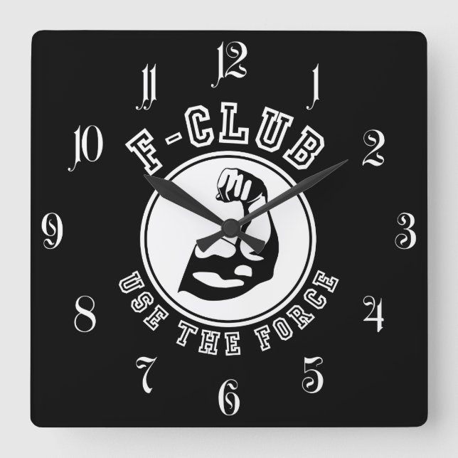 Reloj Cuadrado Usar la fuerza (Anverso)