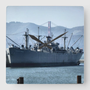 Reloj Cuadrado USS Jeremiah O'Brien Wall Clock