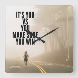 Reloj Cuadrado USTED vs USTED - Motivación del entrenamiento de m