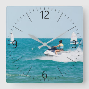 Reloj Cuadrado Vacaciones felices