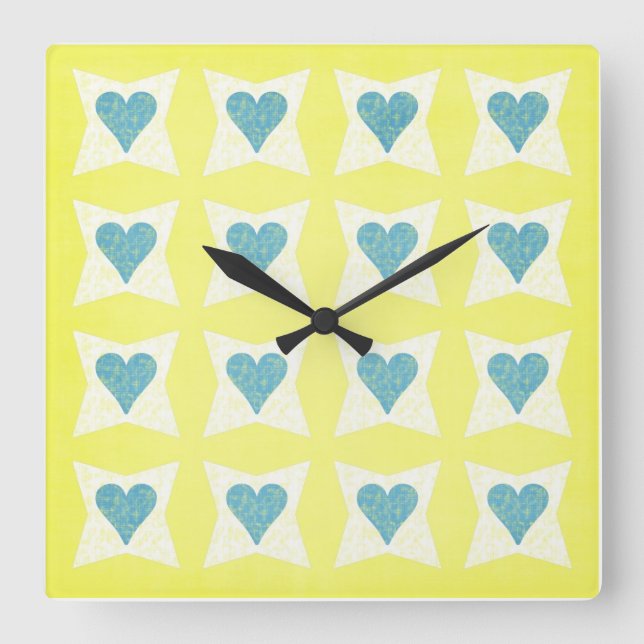 Reloj Cuadrado Valentine’s Day Clock (Anverso)