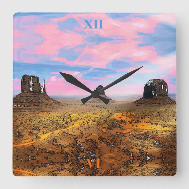 Reloj Cuadrado Valle del Monumento (Anverso)
