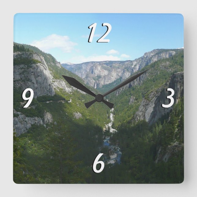 Reloj Cuadrado Valle Yosemite en el Parque Nacional Yosemite (Anverso)