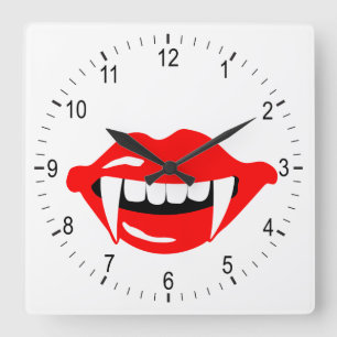 Reloj Cuadrado Vampire’s mouth