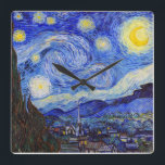 Reloj Cuadrado Van Gogh , "Noche estrellada" , No. 04<br><div class="desc">私はVanGoghが 好 き 人 ・  snihtém.</div>