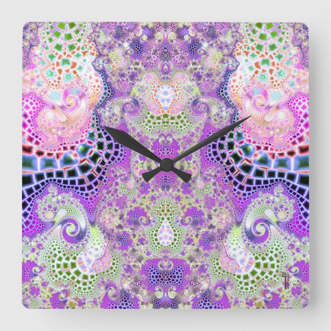 Reloj Cuadrado Variación en tiempo de sueño particularizada 6 rel (Anverso)