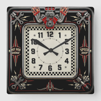 Reloj Cuadrado Varilla Caliente