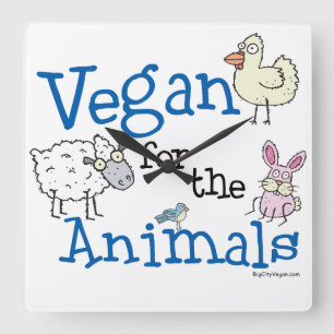 Reloj Cuadrado Vegan por los animales