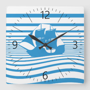 Reloj Cuadrado Vela