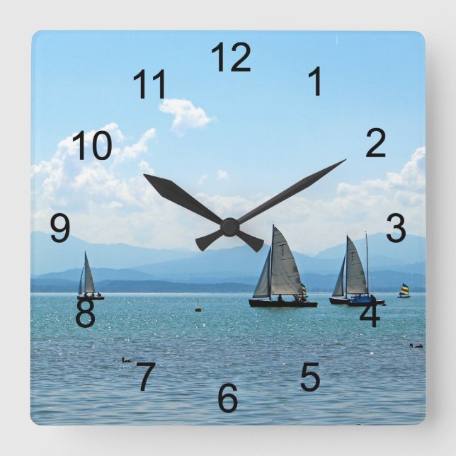 Reloj Cuadrado Vela (Anverso)