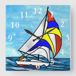 Reloj Cuadrado Velero