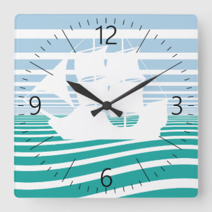Reloj Cuadrado Velero