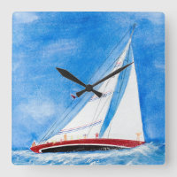 velero en alta mar con arte acuarela