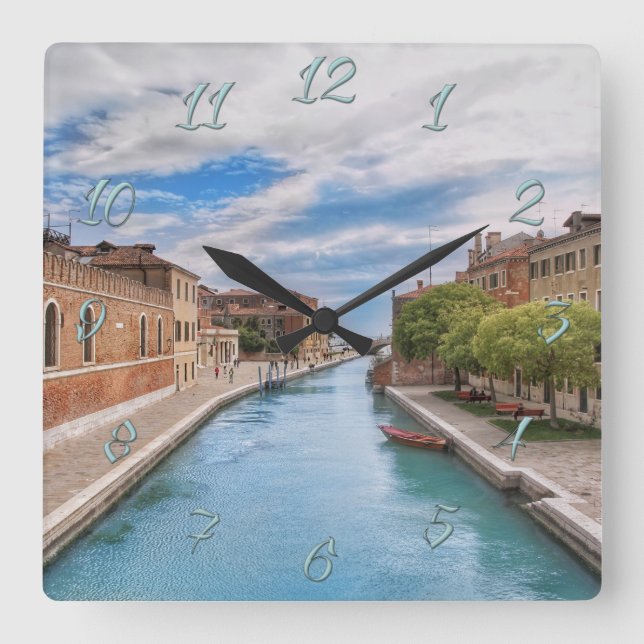 Reloj Cuadrado Venecia (Anverso)