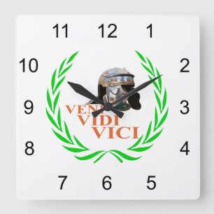 Reloj Cuadrado Veni Vidi Vici
