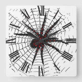 Reloj Cuadrado Venomous Black Spider Scary Inspire Art