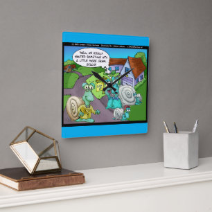 Reloj Cuadrado Venta de bienes raíces de caracoles Regalos divert