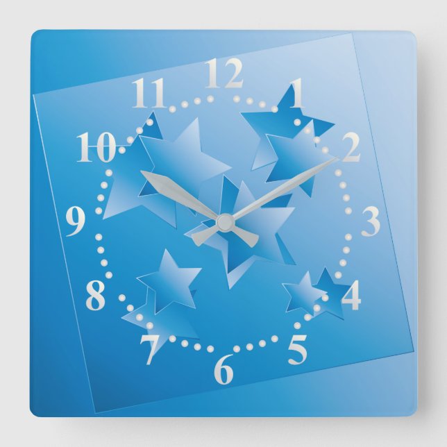 Reloj Cuadrado Ventanas del cielo (Anverso)