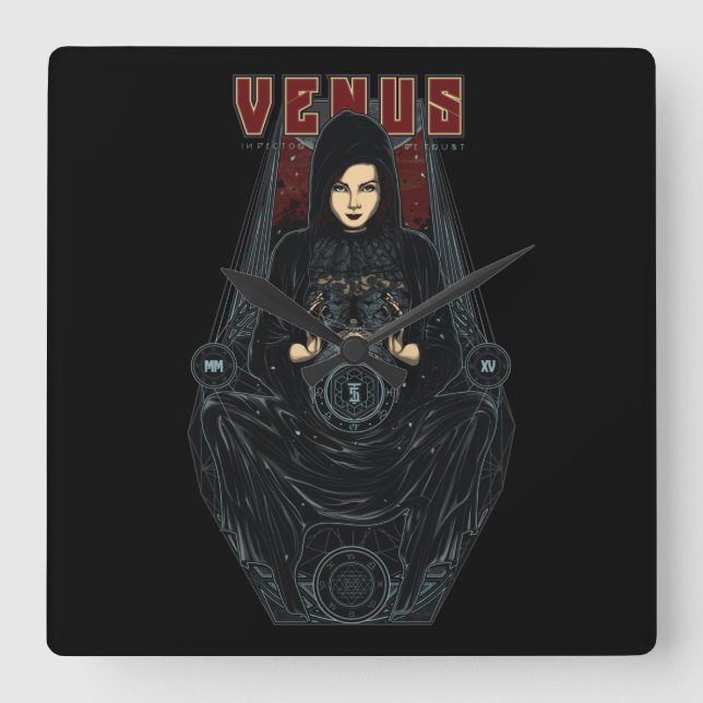 Reloj Cuadrado Venus (Anverso)