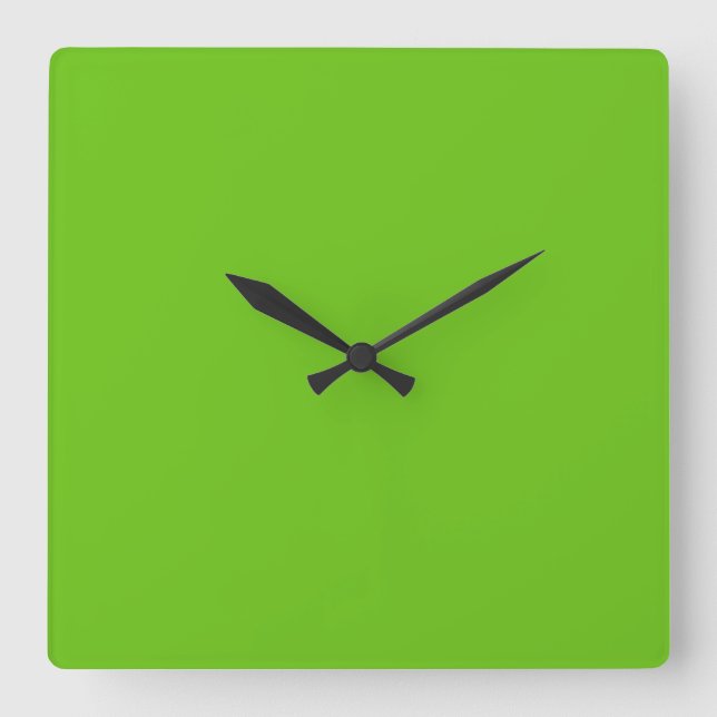 Reloj Cuadrado Verde Alien (Anverso)