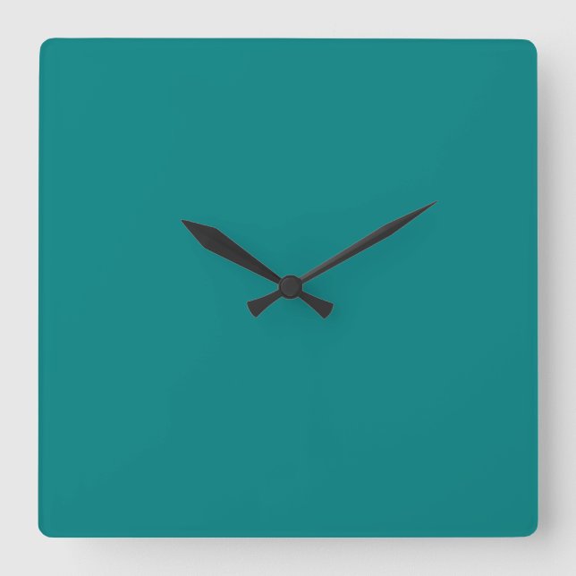 Reloj Cuadrado Verde azulado (Anverso)