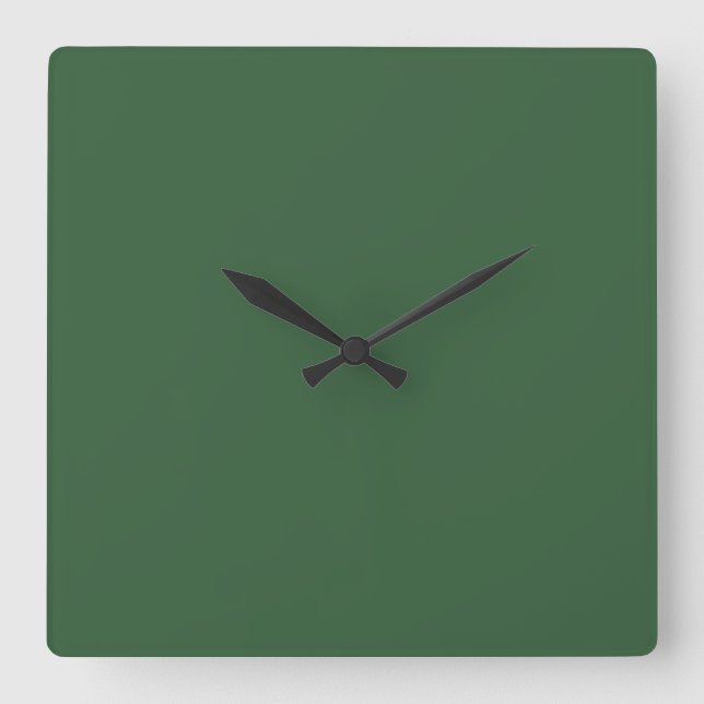 Reloj Cuadrado Verde Cazador (Anverso)