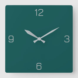 Reloj Cuadrado Verde de la jungla profunda 004B49 Color - Añadir 