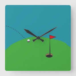 Reloj Cuadrado Verde golf 