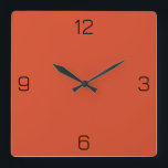 Reloj Cuadrado Vermilion Naranja D74826 Color Añadir su opción de<br><div class="desc">Agregue un nombre, iniciales o algún texto, o mantenga el color solo. Coordenadas de color con otros elementos del almacén basadas en el nombre y el código HEX (triplete hexadecimal de seis dígitos) mostrado. Utilice este código para mezclar, hacer coincidir y personalizar de cualquier otro elemento para ir con esto,...</div>