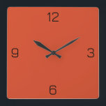 Reloj Cuadrado Vermilion Naranja D74826 Color Añadir su opción de<br><div class="desc">Agregue un nombre, iniciales o algún texto, o mantenga el color solo. Coordenadas de color con otros elementos del almacén basadas en el nombre y el código HEX (triplete hexadecimal de seis dígitos) mostrado. Utilice este código para mezclar, hacer coincidir y personalizar de cualquier otro elemento para ir con esto,...</div>