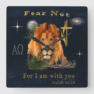 Reloj Cuadrado Verso de la Biblia