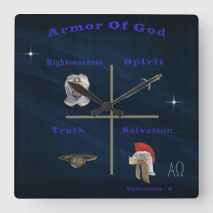 Reloj Cuadrado Verso de la Biblia