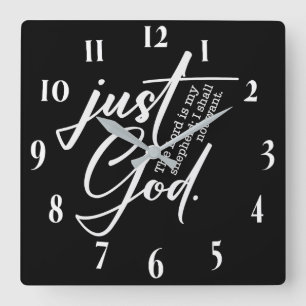 Reloj Cuadrado Verso de la Biblia Cristiana inspiradora