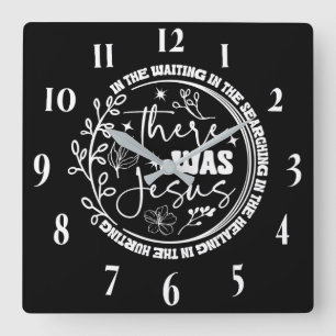 Reloj Cuadrado Verso de la Biblia Cristiana inspiradora
