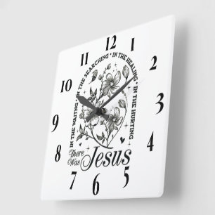 Reloj Cuadrado Verso de la Biblia Cristiana inspiradora