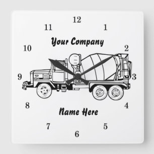 Reloj Cuadrado Very Cool YOU DESIGN Cement Company Wall Clock