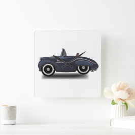 Reloj Cuadrado Viajando a través del tiempo