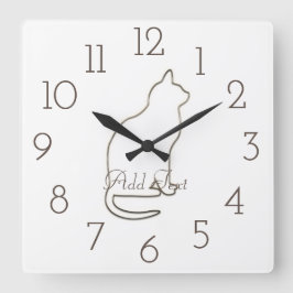 Reloj Cuadrado Viaje de vacaciones de oro retro