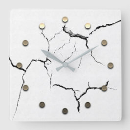 Reloj Cuadrado Vibe de temporada de vacaciones de oro