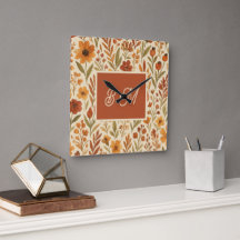 Vibes de otoño y monograma floral rusos