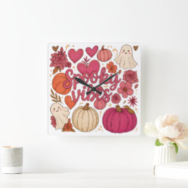 Reloj Cuadrado Vibes fantasmales - Halloween