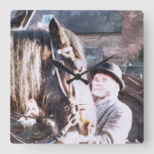 RELOJ CUADRADO VICTORIAN INGLATERRA