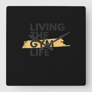 Reloj Cuadrado Vida del gimnasio vivo de Lifestyle