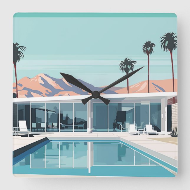 RELOJ CUADRADO VIDA DESIERTA #4 (Anverso)