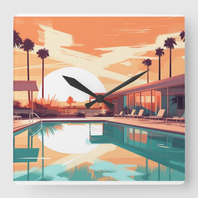 RELOJ CUADRADO VIDA DESIERTA #6 (Anverso)